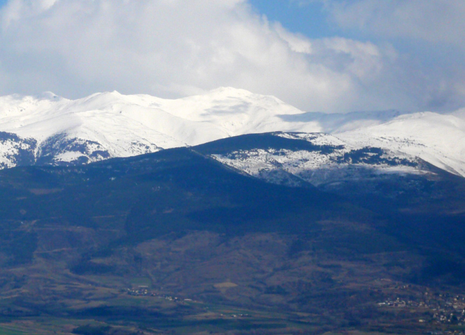 El Puigmal visto desde Guils de Cerdaña.