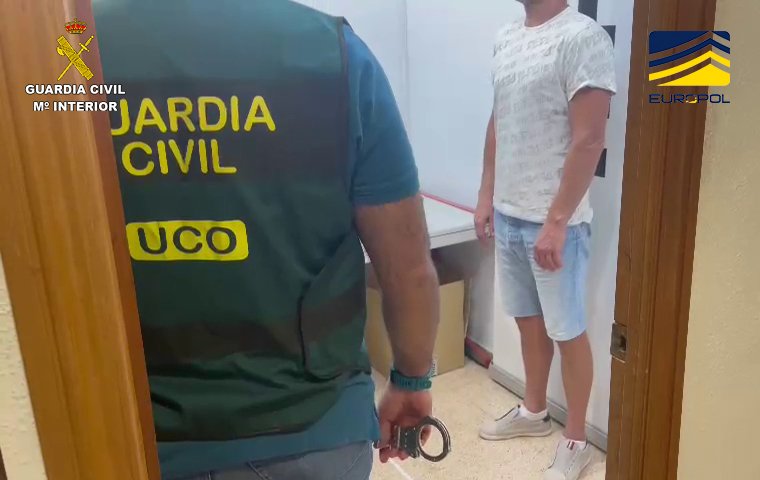 La Guardia Civil detiene en Alicante a un narcotraficante que figura en la lista de los más buscados de la UE de EUROPOL